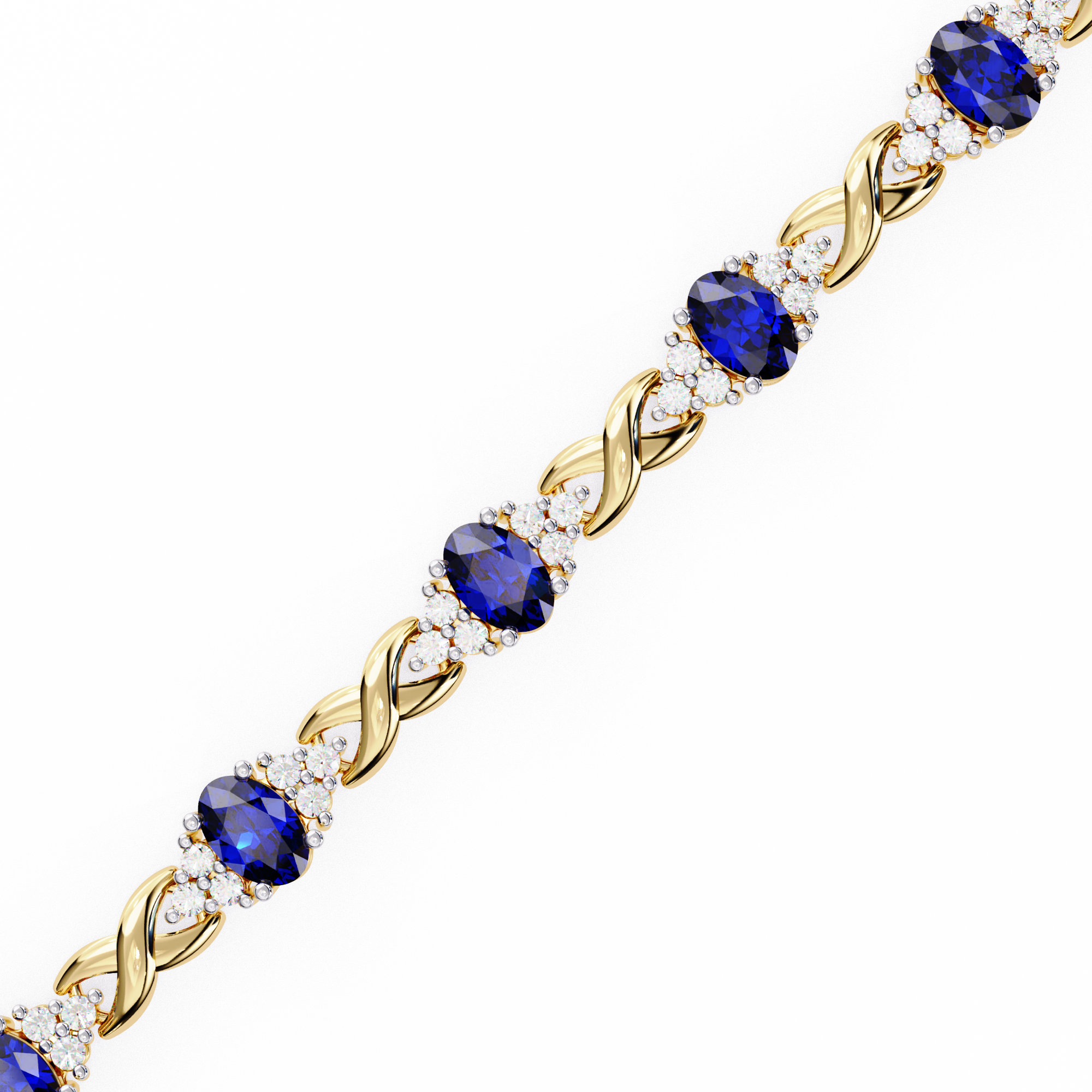 Solitairekart 5.26ct Lab Grown  Diamond Celestial Bloom Bracelet